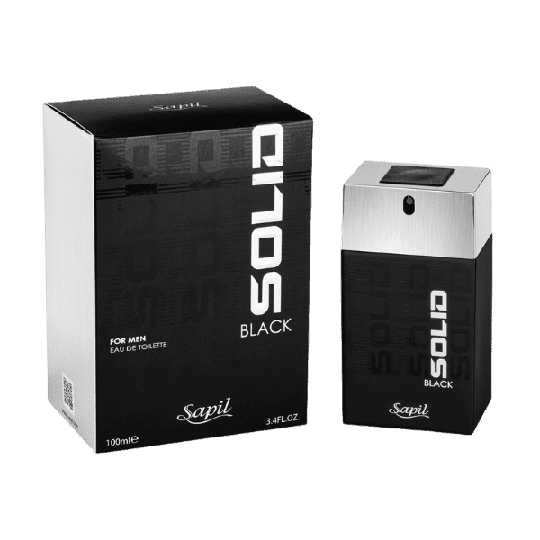 SAPIL SOLID BLACK FOR MEN PERFUME 100ML - Nazar Jan's Supermarket