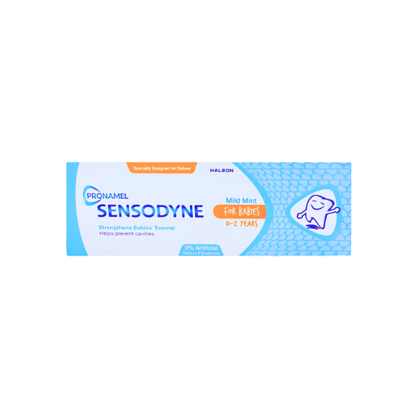 SENSODYNE MILD MINT TOOTHPASTE FOR BABIES 0-2 YEARS 50GM - Nazar Jan's Supermarket