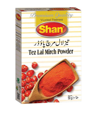 SHAN TEZ LAL MIRCH POWDER 50GM - Nazar Jan's Supermarket