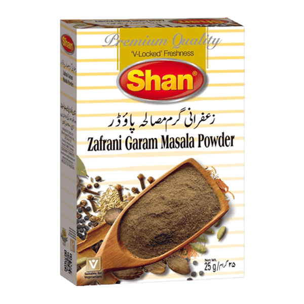 SHAN ZAFRANI GARAM MASALA POWDER 25GM - Nazar Jan's Supermarket