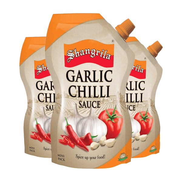 SHANGRILA GARLIC CHILLI SAUCE POUCH 225G - Nazar Jan's Supermarket