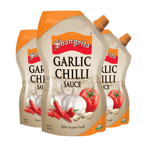 SHANGRILA GARLIC CHILLI SAUCE POUCH 225G - Nazar Jan's Supermarket