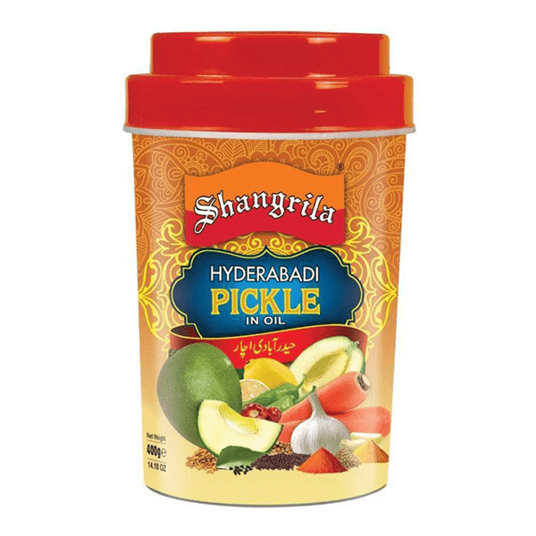 SHANGRILA HYDERABADI PICKLE IN OIL 400GM - Nazar Jan's Supermarket