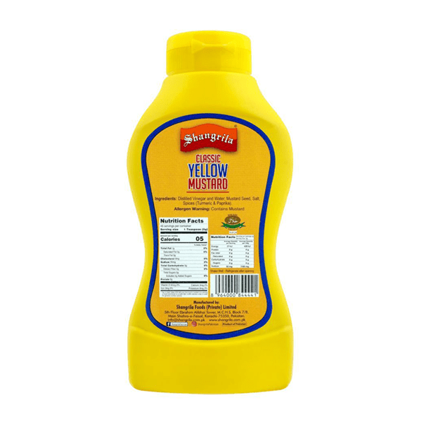 SHANGRILA YELLOW MUSTARD SAUCE 227GM - Nazar Jan's Supermarket