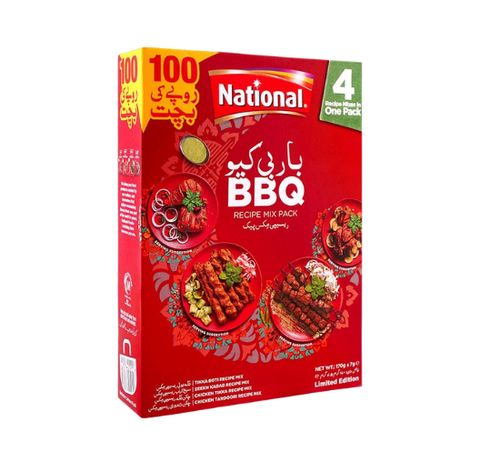 NATIONAL BBQ RECIPE MIX PACK 1X4 180G