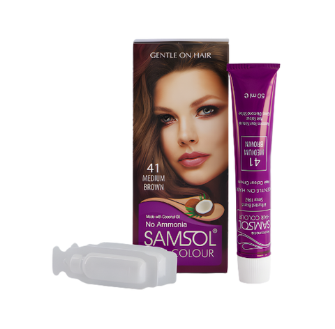 SAMSOL HAIR COLOR MEDIUM BROWN #41