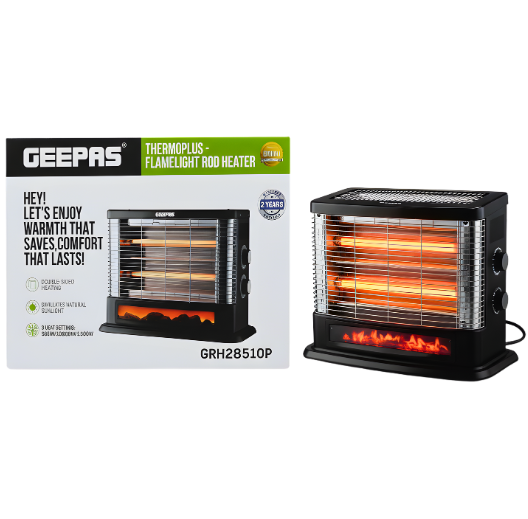 GEEPAS THERMOPLUS-FLAMELIGHT ROD HEATER GRH28510P