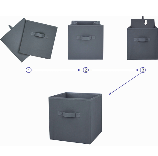COLLAPSIBLE STORAGE BOX 10.5X10.5