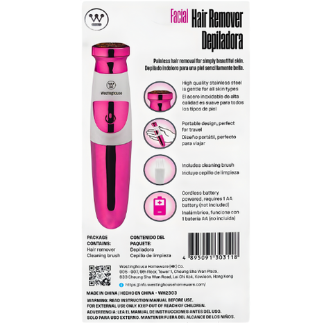 WESTINGHOUSE FACIAL HAIR REMOVER DEPILADORA WH2303