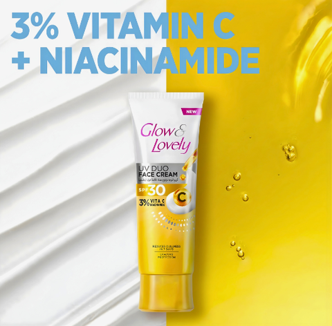 GLOW&LOVELY BRIGHT UV DUO SUNSCREEN SPF30 PA 25G