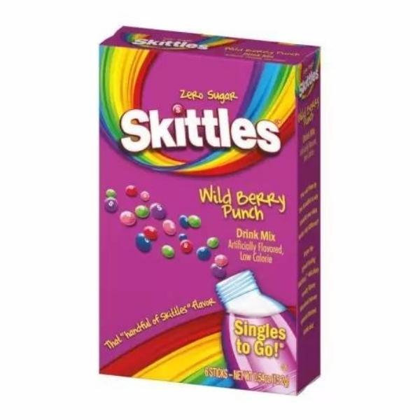 SKITTLES WILD BERRY PUNCH DRINK MIX 6STICK 15.2G - Nazar Jan's Supermarket