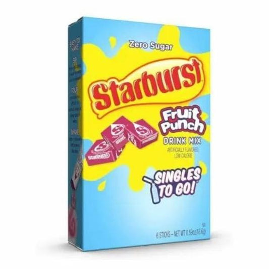 STARBURST FRUIT PUNCH DRINK MIX STICKS 16.6G - Nazar Jan's Supermarket