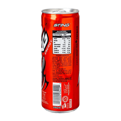 STING BERRY BLAST ENERGY DRINK 250ML - Nazar Jan's Supermarket