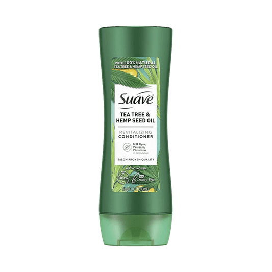 SUAVE TEA TREE & HEMP SEED OIL REVITALIZING CONDITIONER 373ML - Nazar Jan's Supermarket