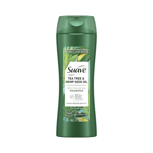 SUAVE TEA TREE & HEMP SEED OIL SHAMPOO 373ML - Nazar Jan's Supermarket