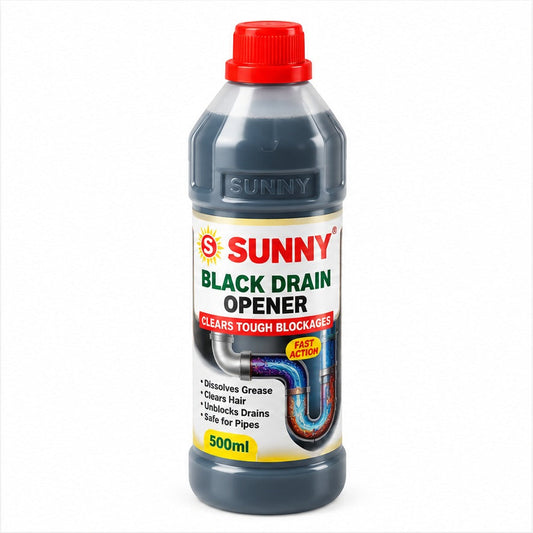 Sunny cleaning product on white background