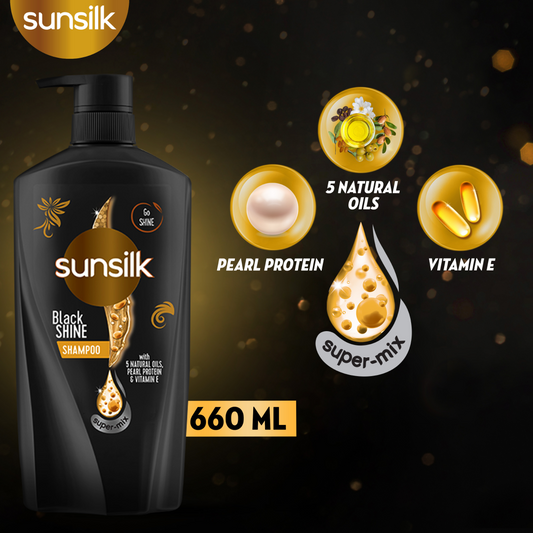 Sunsilk Black Shine Shampoo 660ml – updated Super Mix packaging