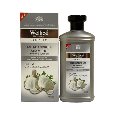 WELLICE GARLIC ANTI DANDRUFF SHAMPOO 400G - Nazar Jan's Supermarket