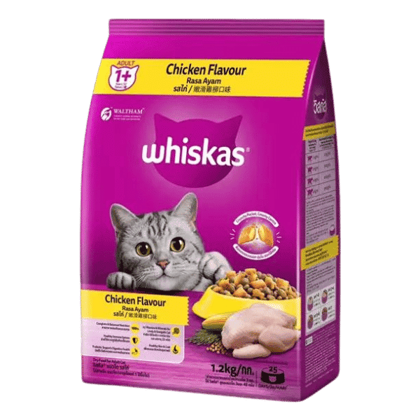 WHISKAS CHICKEN FLAVOUR 1.2KG - Nazar Jan's Supermarket