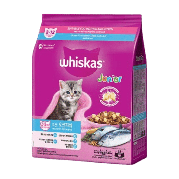 WHISKAS JUNIOR OCEAN FISH FLAVOUR 1.1KG - Nazar Jan's Supermarket