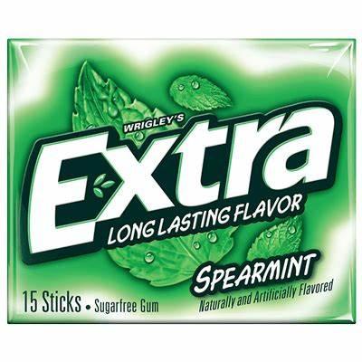 WRIGLE'S EXTRA LONG LASTING FLV SPEARMINT 15STICKS - Nazar Jan's Supermarket