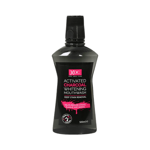 XOC ACTIVATED CHARCOAL WHITENING MOUTH WASH 500ML - Nazar Jan's Supermarket