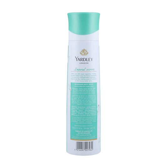 YARDLEY LONDON IMPERIAL JASMINE BODY SPRAY 150ML - Nazar Jan's Supermarket