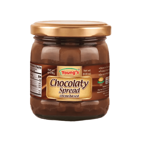 YOUNG`S CHOCOLATE SPREAD COCOA BASED 170GM - Nazar Jan's Supermarket