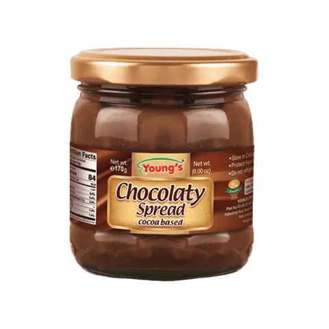 YOUNG`S CHOCOLATE SPREAD COCOA BASED 170GM - Nazar Jan's Supermarket
