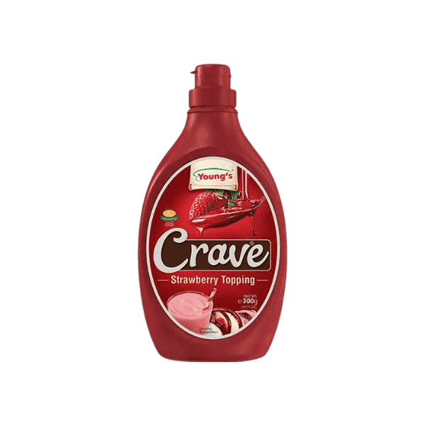 YOUNGS CRAVE STRAWBERRY TOPPING 300G - Nazar Jan's Supermarket