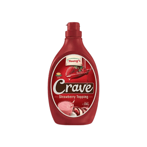 YOUNGS CRAVE STRAWBERRY TOPPING 300G - Nazar Jan's Supermarket