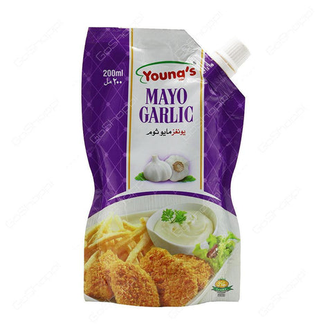 YOUNG`S GARLIC MAYO SAUCE 200ML - Nazar Jan's Supermarket