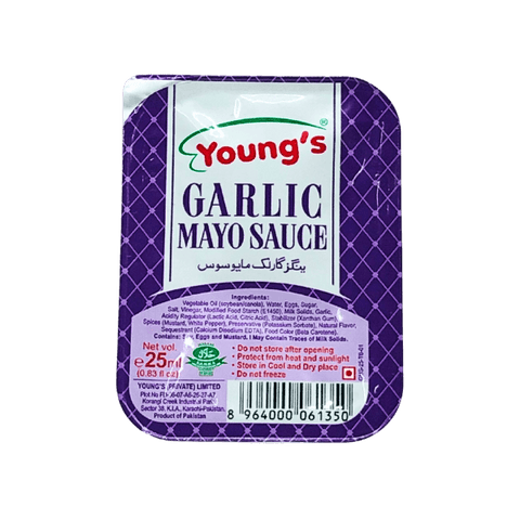 YOUNG`S GARLIC MAYO SAUCE 25ML - Nazar Jan's Supermarket