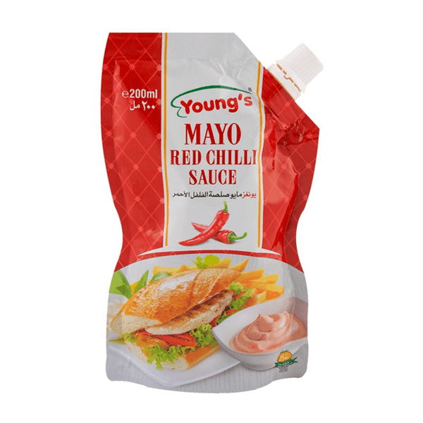 YOUNG`S MAYO RED CHILLI SAUCE 200ML - Nazar Jan's Supermarket