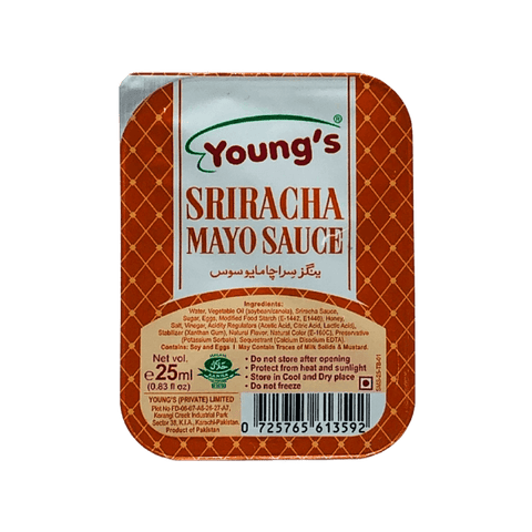 YOUNG`S SRIRACHA MAYO SAUCE 25ML - Nazar Jan's Supermarket