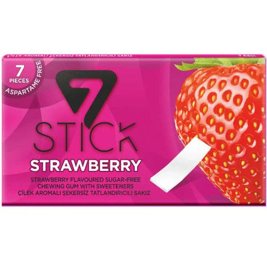 7 STICK BUBBLEGUM STRAWBERRY 14.5GM - Nazar Jan's Supermarket