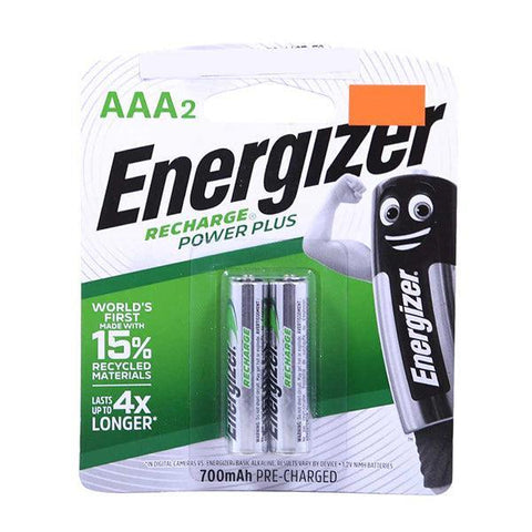 AAA2 ENERGIZER RECHARGE POWER PLUS 2 SMALL PIECE - Nazar Jan's Supermarket