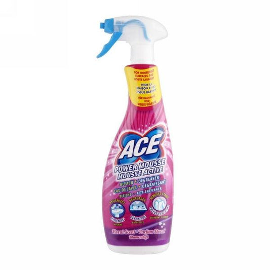 ACE POWER MOUSSE MOUSSE ACTIVE BLEACH+DEGREASER 700ML - Nazar Jan's Supermarket