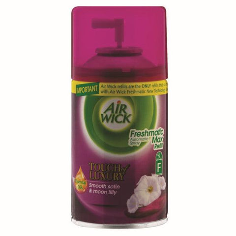 AIR WICK SMOOTH SATIN & MOON LILY AUTOMATIC SPRAY 250ML - Nazar Jan's Supermarket