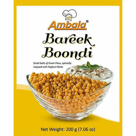 AMBALA DAHI BOONDI 200GM BAREEK - Nazar Jan's Supermarket