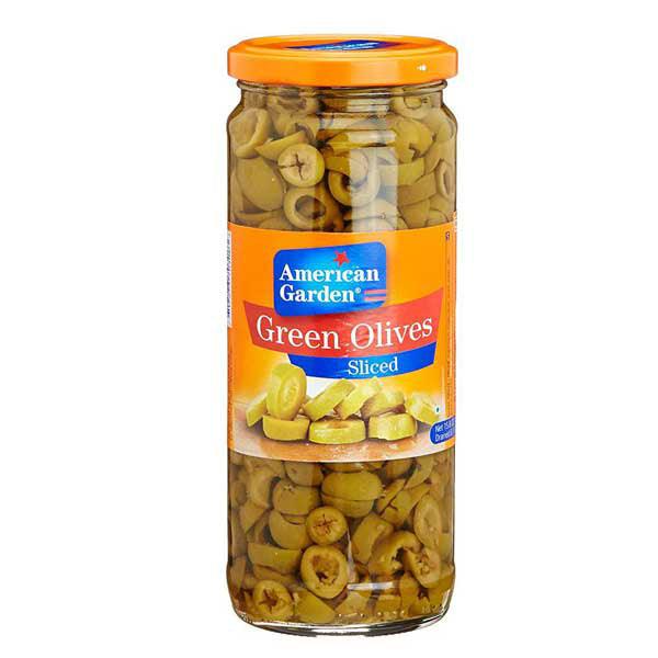 AMERICAN GARDEN GREEN OLIVES STUFFED 450G - Nazar Jan's Supermarket