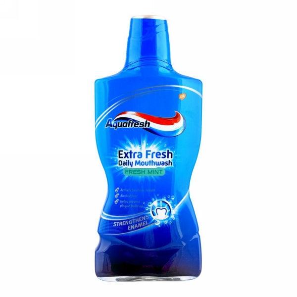 AQUAFRESH FRESH MINT MOUTH WASH 500ML - Nazar Jan's Supermarket