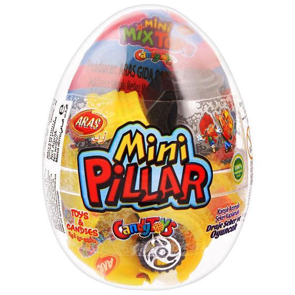 ARAS MINI PILLAR SURPRISE EGG & CANDY 10GM - Nazar Jan's Supermarket