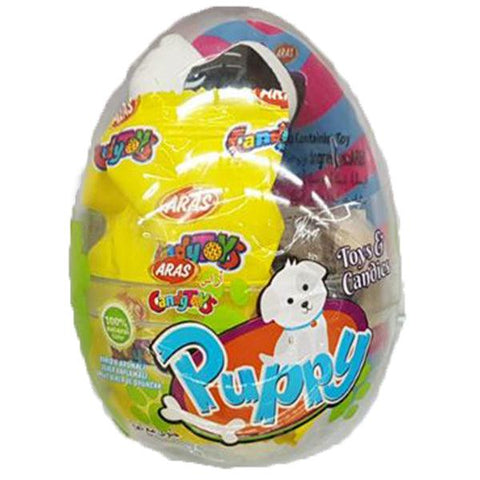 ARAS PUPPY SURPRISE EGG & CANDY 10GM - Nazar Jan's Supermarket