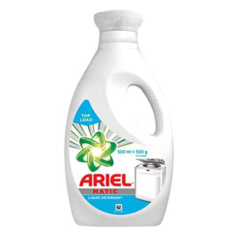 ARIEL MATIC LIQUID DETERGENT TOP LOAD 500ML - Nazar Jan's Supermarket