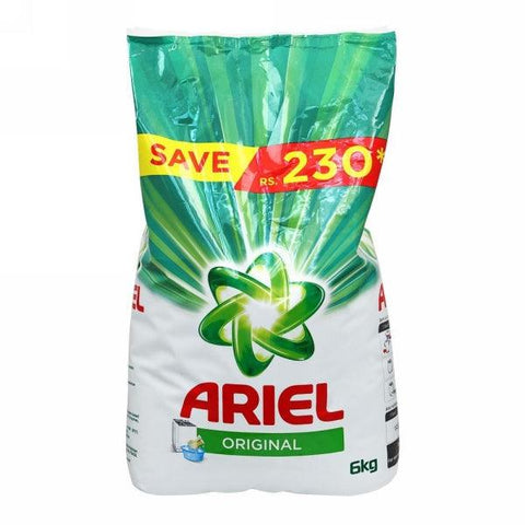 ARIEL ORIGINAL DETERGENT POWDER 6KG - Nazar Jan's Supermarket