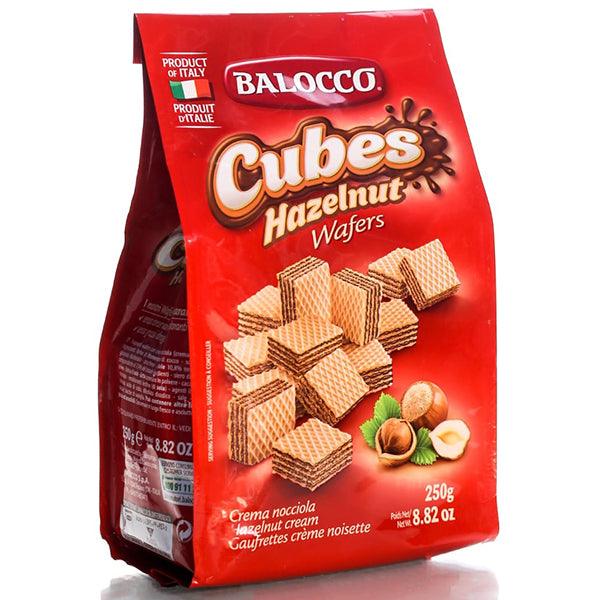 BALOCCO CUBES HAZELNUT WAFERS 250GM POUCH - Nazar Jan's Supermarket