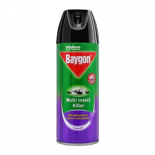 BAYGON MULTI INSECT KILLER LAVANDER 300ML - Nazar Jan's Supermarket
