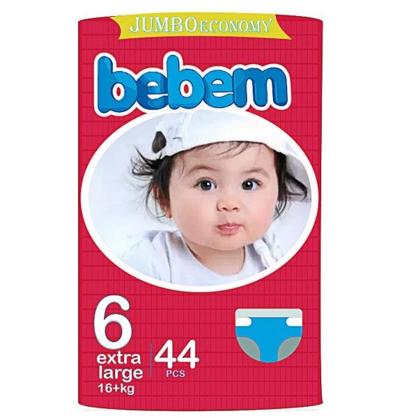 BEBEM EXTRA LARGE DIAPER 44PCS JUMBO - Nazar Jan's Supermarket