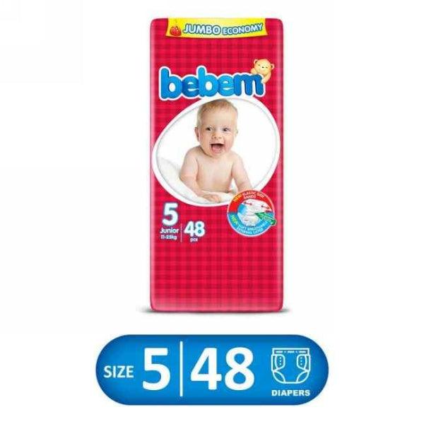 BEBEM JUNIOR 5 11-25KG 48PCS JUMBO ECONOMY - Nazar Jan's Supermarket